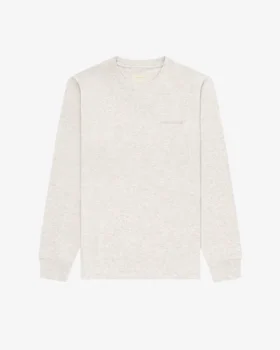 Långärmad T-shirt med ton-i-ton-logotyp