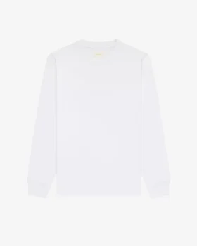 Långärmad T-shirt med ton-i-ton-logotyp