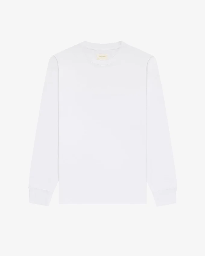 Långärmad T-shirt med ton-i-ton-logotyp