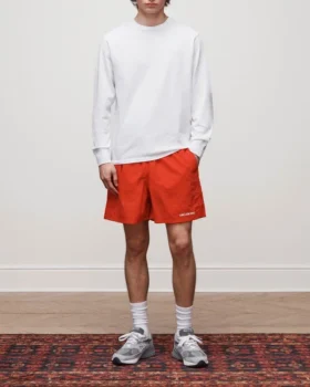 Långärmad T-shirt med ton-i-ton-logotyp