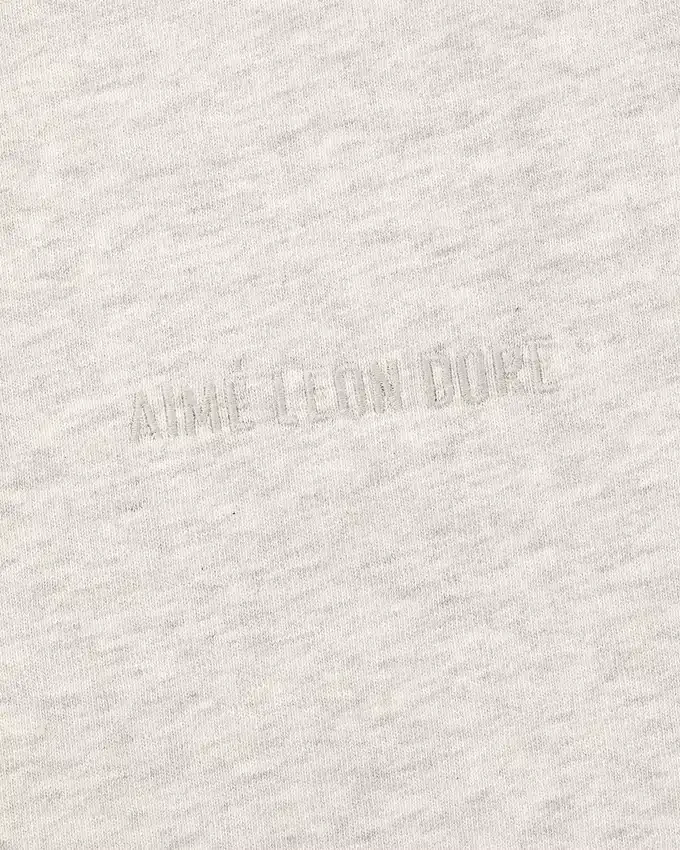 Långärmad T-shirt med ton-i-ton-logotyp