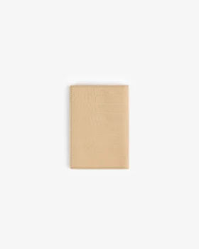 Passfodral i nubuck med krokodilprägling