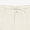 Plisserade bermudashorts i linneblandning