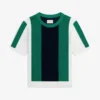 Randig T-shirt i nätstickat
