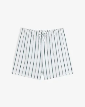 Randiga fritidsshorts i poplin