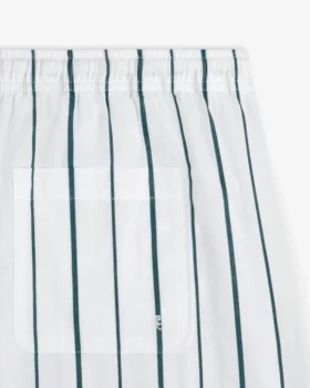 Randiga fritidsshorts i poplin