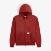 Solblekt hoodie med hel dragkedja