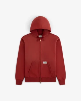 Solblekt hoodie med hel dragkedja