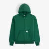 Solblekt hoodie med hel dragkedja