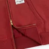 Solblekt hoodie med hel dragkedja