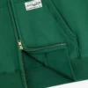 Solblekt hoodie med hel dragkedja