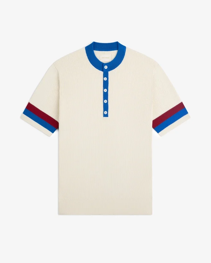 Sportstickad Henley-tröja