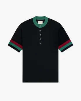 Sportstickad Henley-tröja