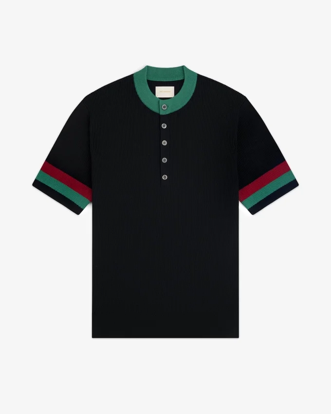 Sportstickad Henley-tröja
