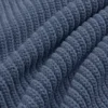 Stickad denimtröja med rund hals