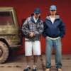 Ljusblå jeansshorts