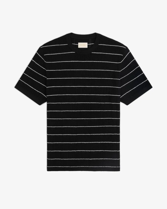 T-shirt i merinoull med öljettar