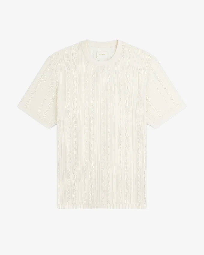 T-shirt i merinoull med öljettar