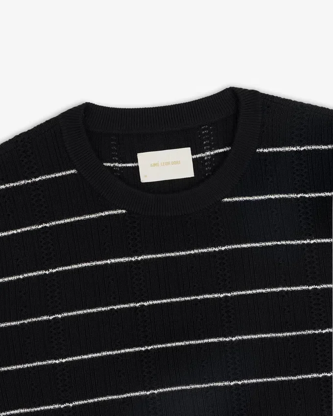 T-shirt i merinoull med öljettar