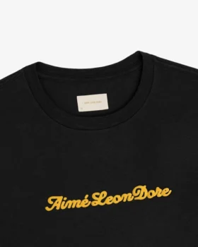 T-shirt med pufftryckt slub-logotyp