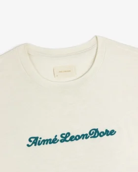 T-shirt med pufftryckt slub-logotyp