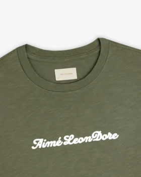 T-shirt med pufftryckt slub-logotyp