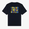 T-shirt med staplat logo