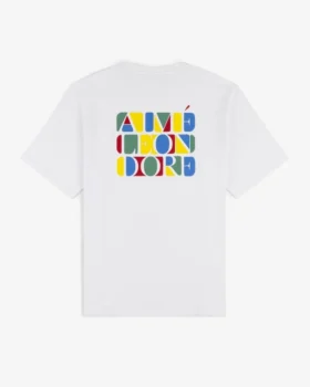 T-shirt med staplat logo