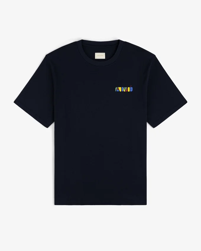 T-shirt med staplat logo
