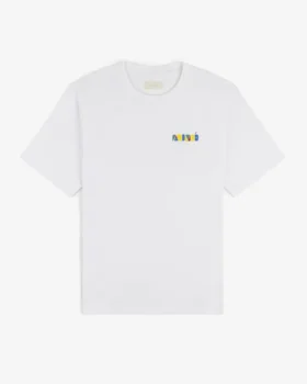 T-shirt med staplat logo