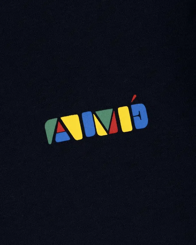 T-shirt med staplat logo