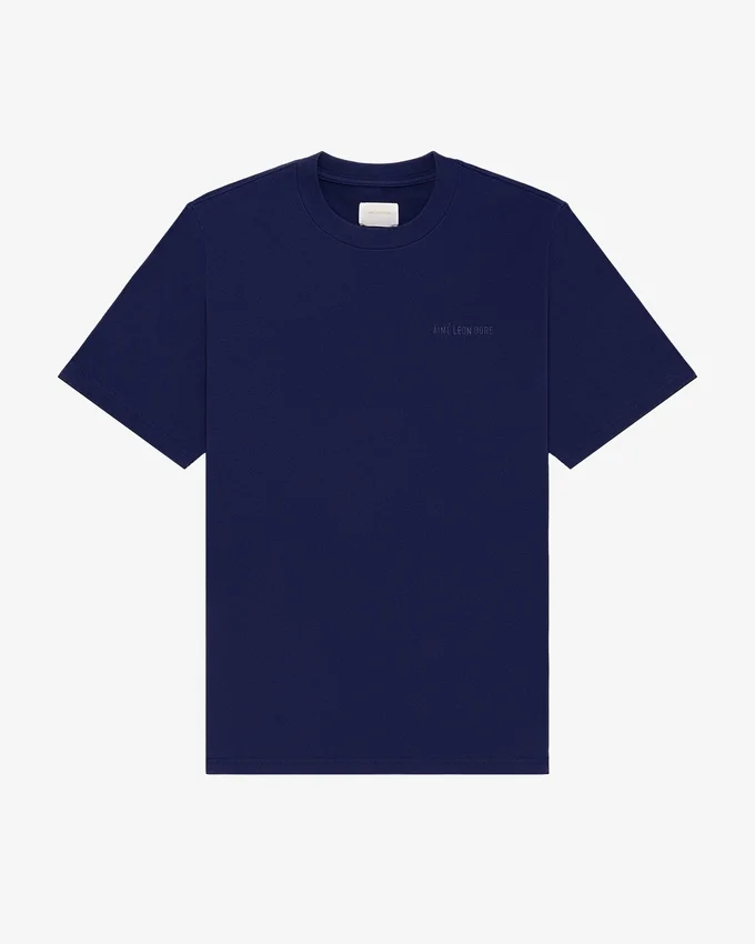 T-shirt med ton-i-ton-logotyp