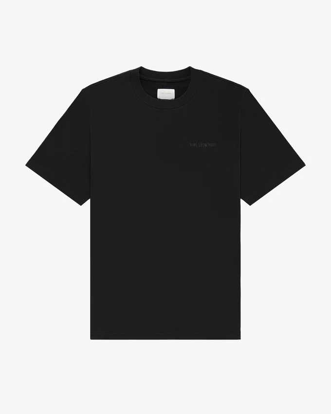 T-shirt med ton-i-ton-logotyp