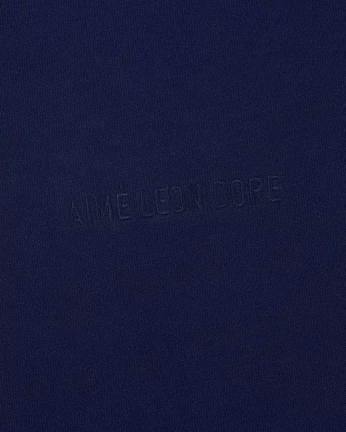 Långärmad T-shirt med ton-i-ton-logotyp