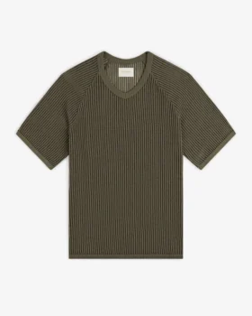 T-shirt med V-ringning i mesh