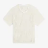 T-shirt med V-ringning i mesh