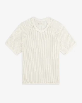 T-shirt med V-ringning i mesh