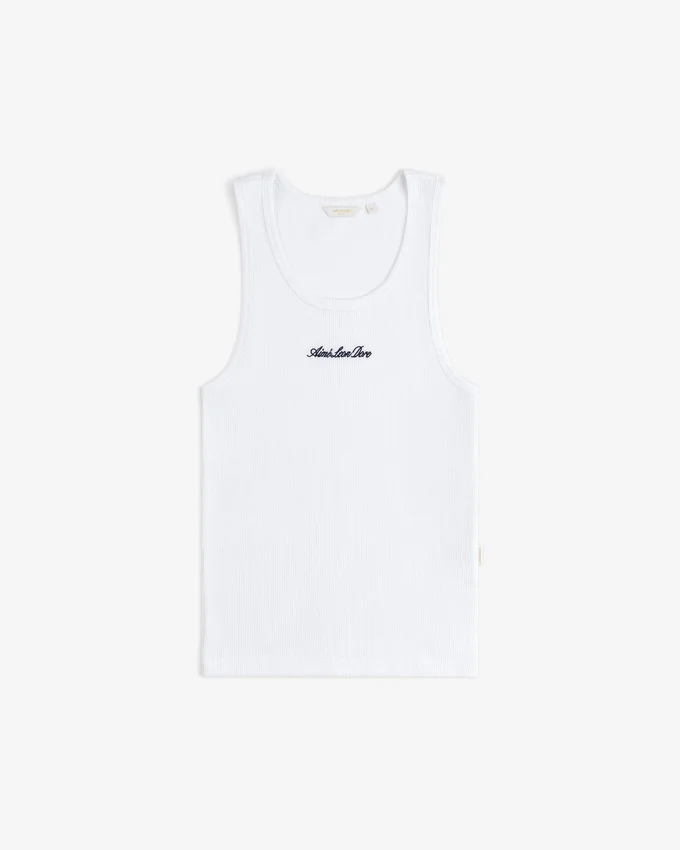 Tanktop med broderad logotyp