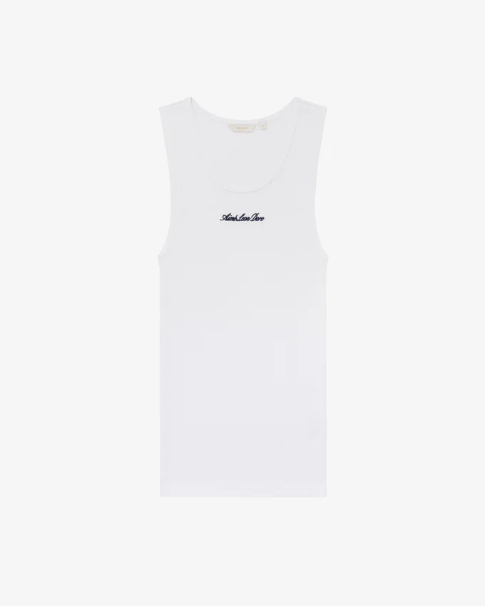 Tanktop med broderad logotyp