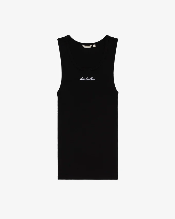 Tanktop med broderad logotyp