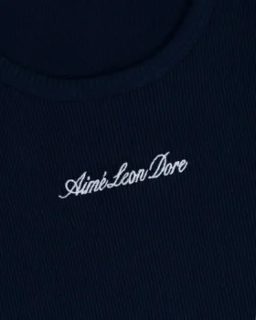 Tanktop med broderad logotyp