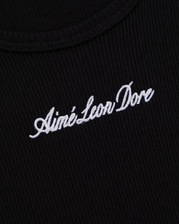 Tanktop med broderad logotyp