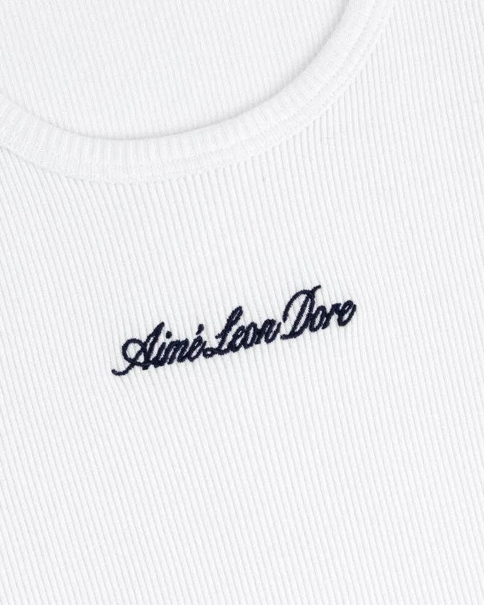 Tanktop med broderad logotyp