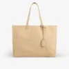 Tote-väska i nubuck med krokodilprägling
