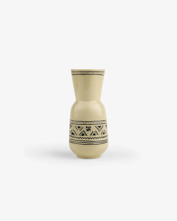 Vase med textilmönster