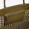 Vävd läderväska