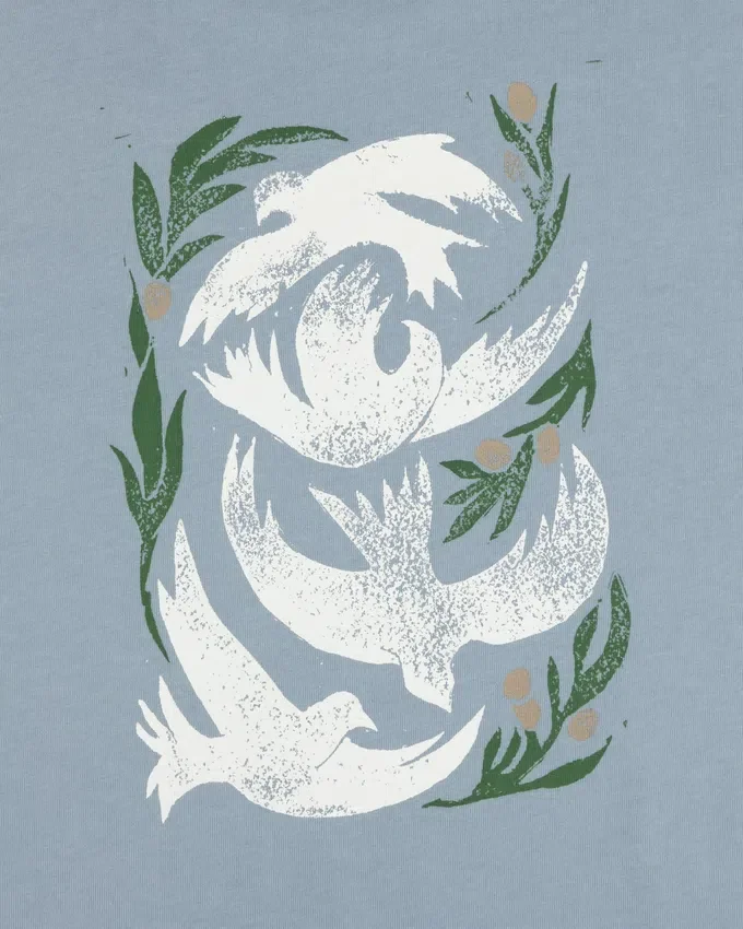 Woodblock Dove-T-shirt