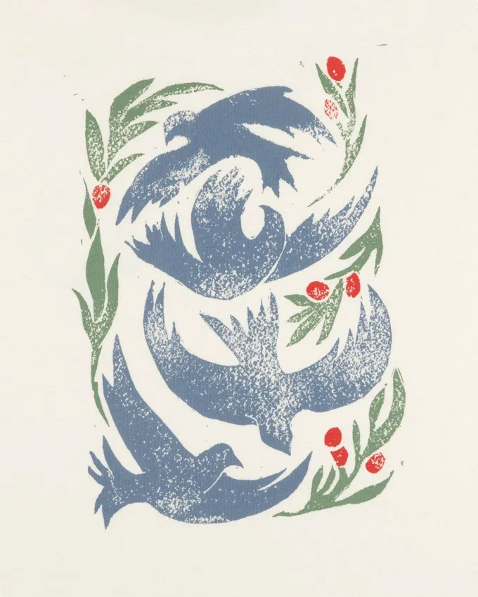 Woodblock Dove-T-shirt