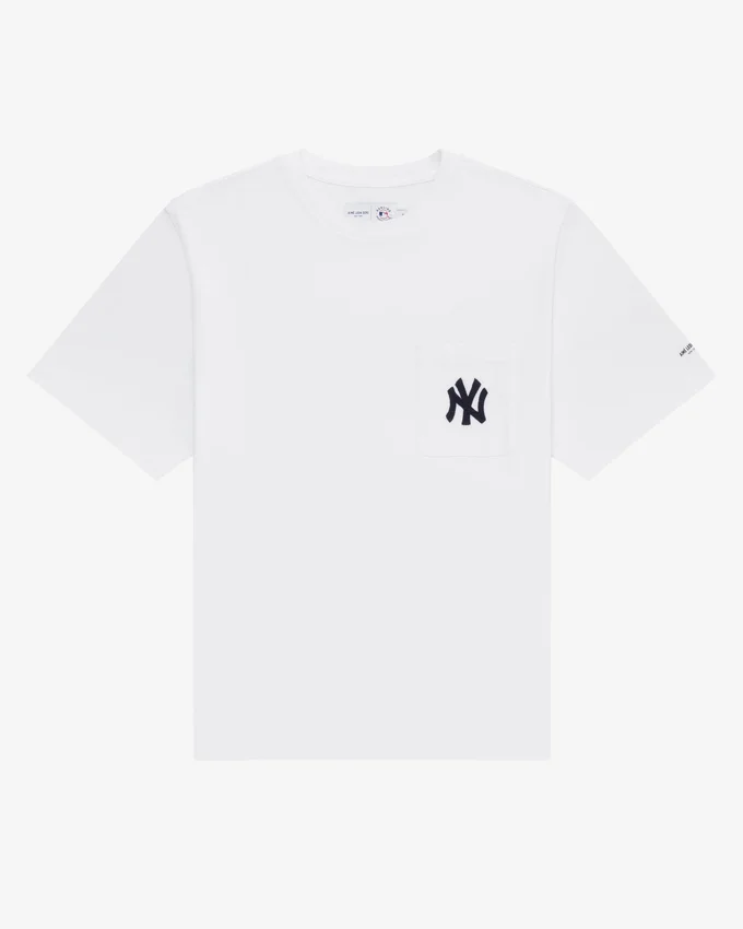 Yankees-T-shirt med kedjesydd ficka